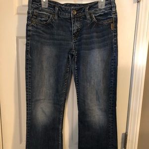 Women’s silver jeans